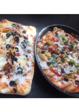 A picture of Double stuffed pizza.