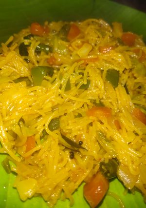 A picture of Vermicelli upma.