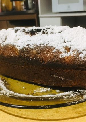 Una foto de Rápido budín de manzanas