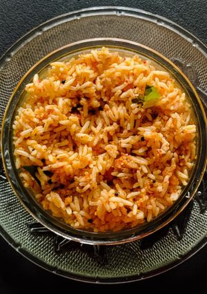 A picture of Tamarind rice(method two).