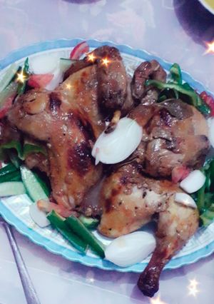 صورة لوصفة دجاج شوي في الفرن 🍗