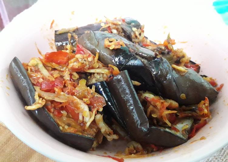Balado Terung Teri Medan (Sedikit minyak)