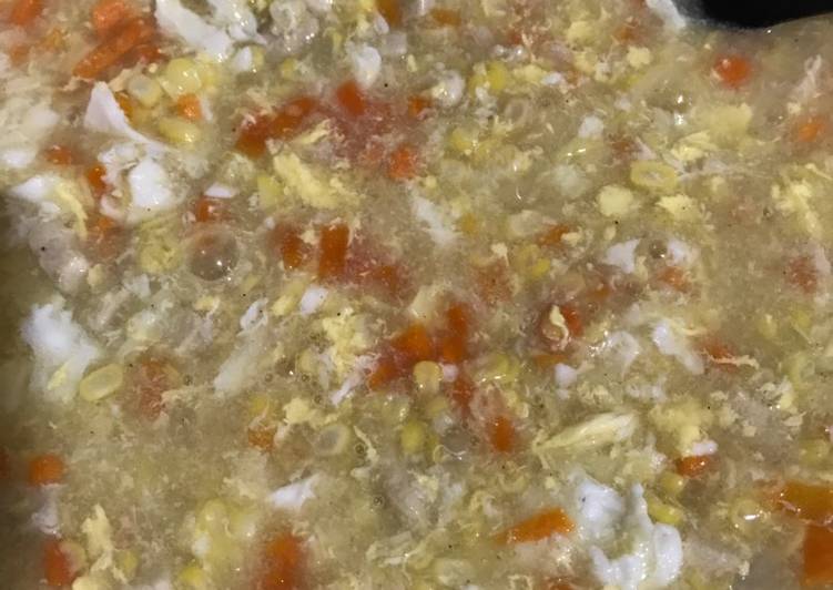 Sup Jagung Ayam Telur