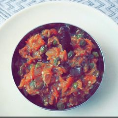 A picture of Baingan bharta🍆🍆.