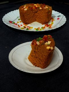 A picture of Jaggery wheat flour cake.