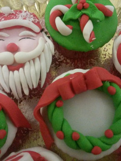 Una foto de Cupcake de Navidad