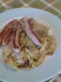 Col con salsichas