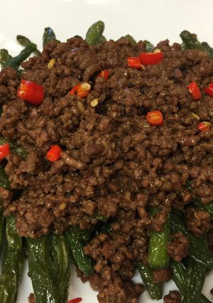 Foto resep Baby Buncis Tumis Daging Cincang