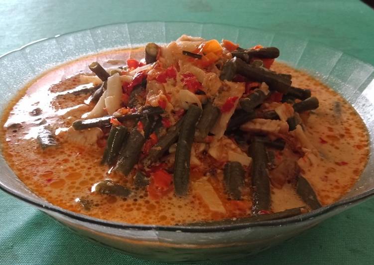 Resep Sayur Santan (Kacang, Rebung, dan Tempe), Sempurna