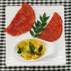 A picture of Beetroot Carrot Rava Masala Dosa.