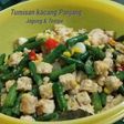 Kacang panjang jagung tempe tumis