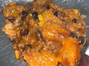 A picture of rotel ground beef and corn
