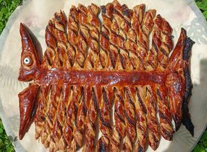 Une photo de 🐟Feuilletée chocolat poisson (poisson d'avril)
