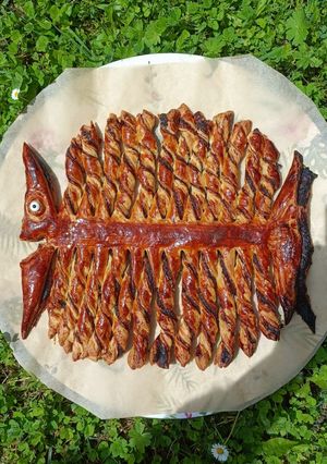 Une photo de 🐟Feuilletée chocolat poisson (poisson d'avril)