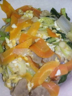 Foto resep Capcay Kering Telur Bakso