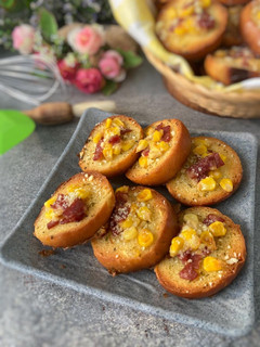 Foto resep Garlic Bread with Corn Cheese