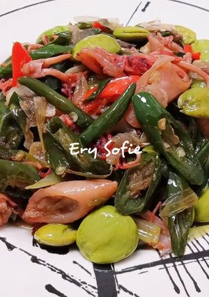 Foto resep Cumi Asin+Pete Cabe Ijo