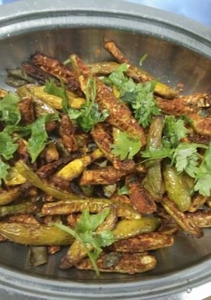 A picture of Spicy Fried Ivy Gourd with Air Fryer Without Oil.