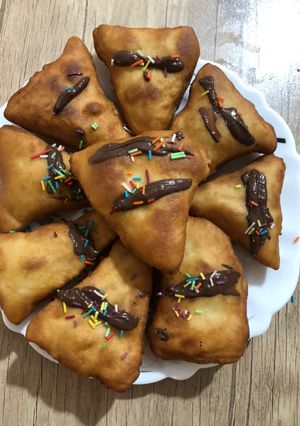 عکسی از دستور پیراشکی شکلاتی فوری