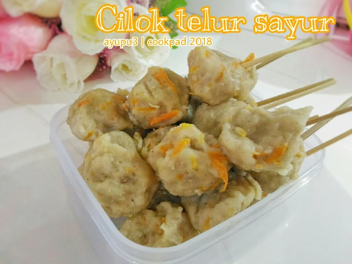 Langkah Mudah untuk Membikin Resep Cilok telur sayur (empuk), kenyal kaya pentol,gak alot, 😉 yang Lezat Sekali Anti Ribet, Bisa Manjain Lidah