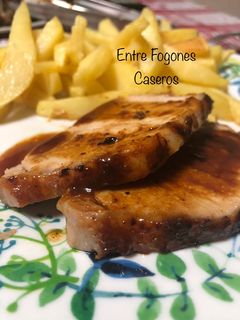 Una foto de Lomo de cerdo en salsa agridulce