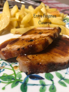 Una foto de Lomo de cerdo en salsa agridulce