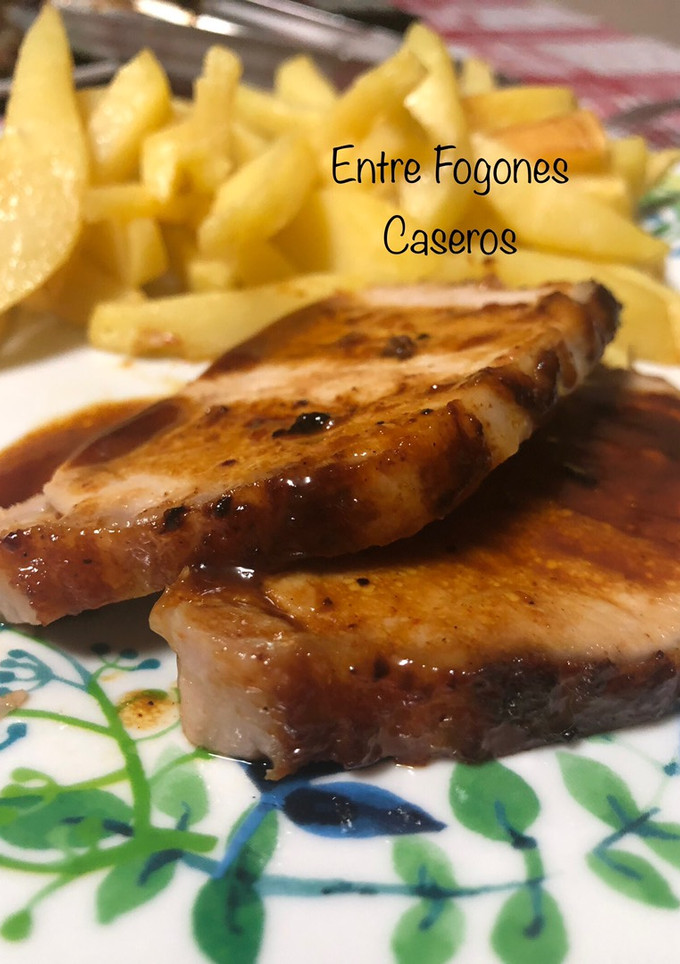 Una foto de Lomo de cerdo en salsa agridulce