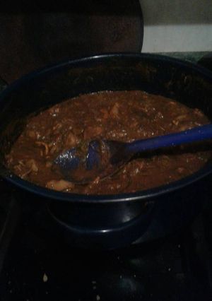 Una foto de Romeritos con mole