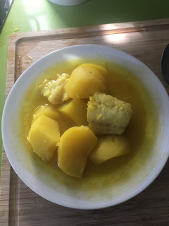 Una foto de Patatas con bacalao