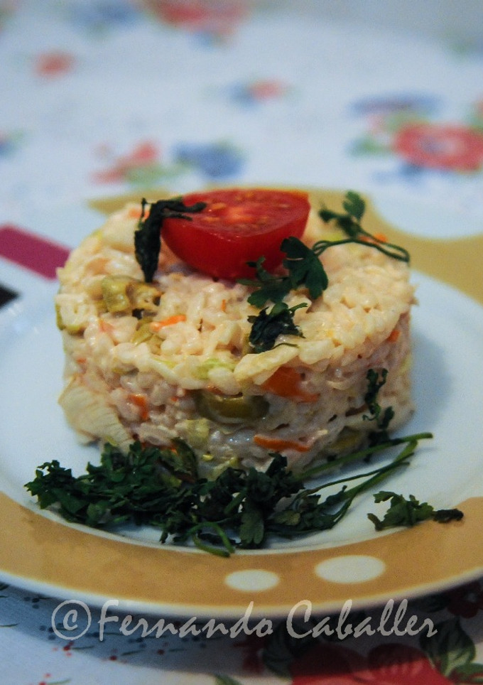 Una foto de Tartar de lo que hay en casa
