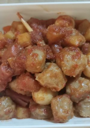 Foto resep Pentol pedas manis (campur")