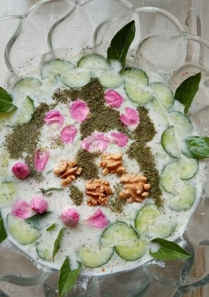 عکسی از دستور آب دوغ خیار😋