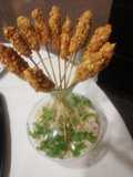 Gambas rebozadas con frutos secos y ali oli de manzana