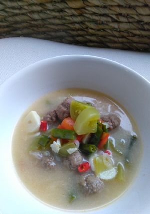 Foto resep Cok genem / gecok ganem /garang asem bola daging