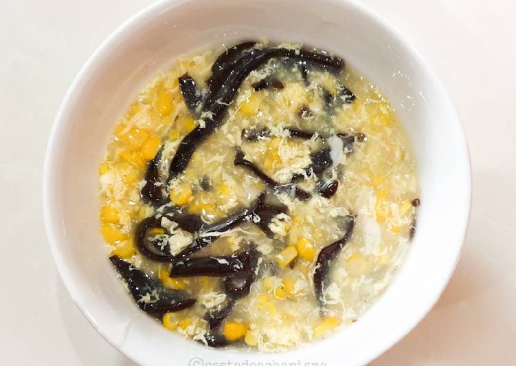 Cara Gampang Menyiapkan Sup Jagung Jamur Kuping 🍲 Anti Gagal