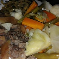 A picture of Boiled vegetables.