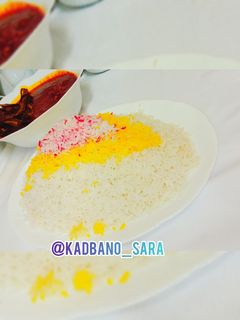 عکسی از دستور خورشت قیمه بادمجون شیرین پز