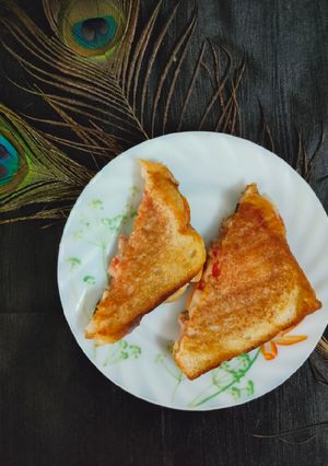 A picture of Veggie cheese sandwich.