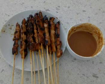 Easy Fast Cooking Chicken Satay Sate Ayam with Peanut Sauce Very Delicious