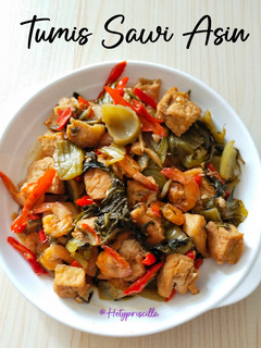 Foto resep Tumis sawi asin