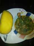 Oha soup with cocoyam flour