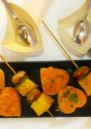 A picture of Dhokla Tikka.