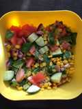 Fresh basil corn salad