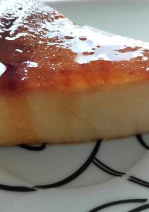 Una foto de Flan de queso de cabra sin horno
