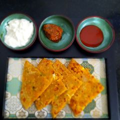 Cauliflower paratha A picture of Cauliflower paratha.