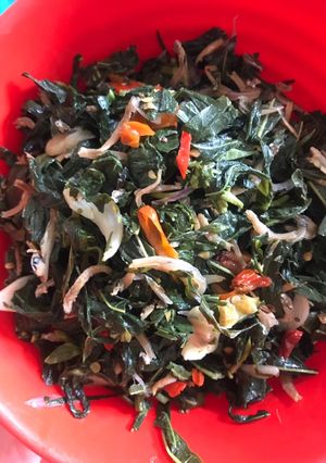Foto resep Daun singkong tumis teri