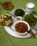 Bữa cơm đơn giản mà đủ chất ạ