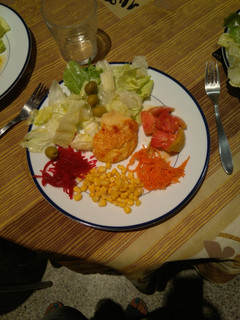 Una foto de Ensalada de hummus