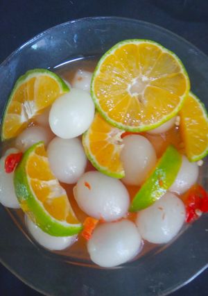 Foto resep Rujak Asinan Rambutan (simple)