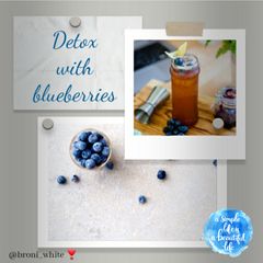 Detox with blueberries A picture of Detox with blueberries.